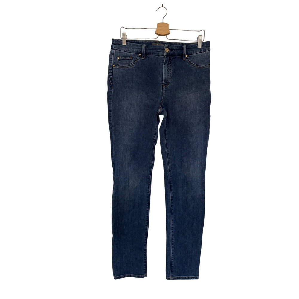 Chicos So Slimming Girlfriend Jeans Dark Wash Denim Size 0.5 Small Medium